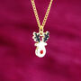 Rudolph Reindeer Necklace, thumbnail 1 of 9