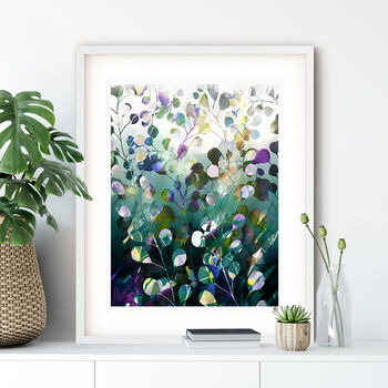 Midnight Botanica Floral Fine Art Giclée Print, 4 of 4