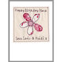 Personalised Flower 40th Birthday Card For Her, thumbnail 11 of 12