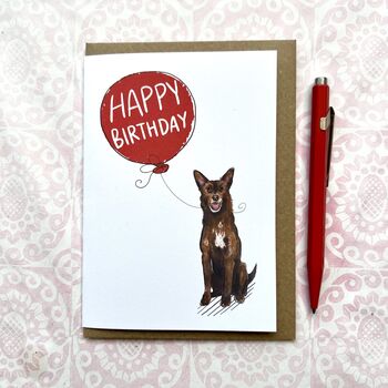 Australian Kelpie Birthday Card, 2 of 4