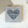 Heart Tri Fold Recycled Folded Wedding Invitation, thumbnail 5 of 5