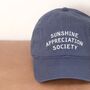 ‘Sunshine Appreciation Society’ Cotton Baseball Cap, thumbnail 5 of 12