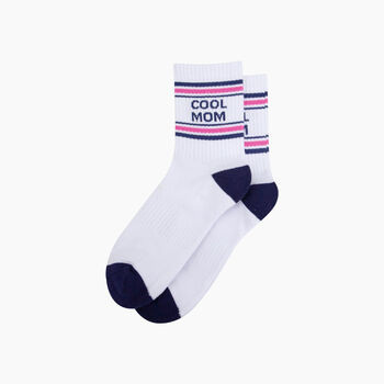 Cool Mom Organic Cotton Sports Socks In White, 3 of 4