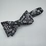 Liberty Self Tie Bow Tie In Black Strawberry Thief, thumbnail 4 of 4