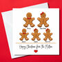 Personalised Gingerbread Family Christmas Cards, thumbnail 4 of 5