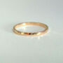 Dainty Hammered Solid Gold Band, thumbnail 5 of 10
