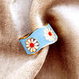 Enamel Flower Adjustable Ring, thumbnail 2 of 5