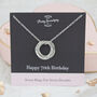 70th Birthday Seven Rings For Seven Decades Necklace, thumbnail 1 of 9