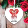 Personalised Giraffe Valentine's Couple Gift, thumbnail 2 of 2