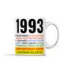Personalised 30th Birthday Gift Mug Of 1994 Music, thumbnail 1 of 6