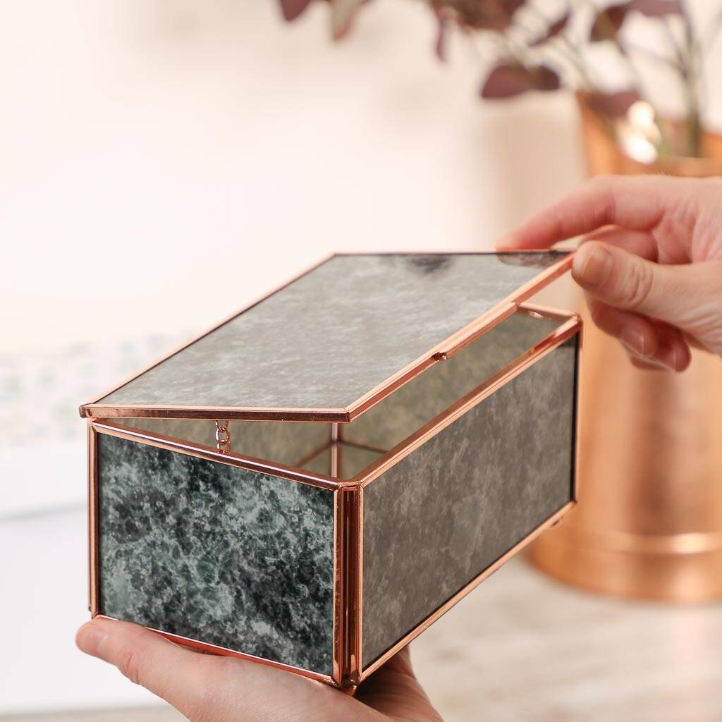 Personalised Vintage Style Marble Jewellery Box By Dibor