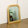 Gold Wood Framed Beaded Mirror, thumbnail 3 of 5