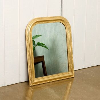 Gold Wood Framed Beaded Mirror, 3 of 5