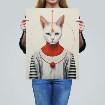 The Cat King Scifi Cat Lovers Striking Wall Art Print, 2 of 6