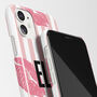Personalised Pink Stripes Phone Case, thumbnail 2 of 4
