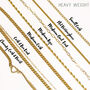 Flat Herringbone Mix Chain Layered Necklace, thumbnail 12 of 12