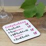 Personalised Prosecco Bucket List Coaster, thumbnail 1 of 3