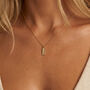 Gold Or Silver Vertical Bar Necklace With Three Stars, thumbnail 3 of 5