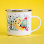 Personalised Children's Outer Space Planets Enamel Mug, thumbnail 2 of 6