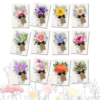August Poppy Birth Flower Scented Birthday Card, 9 of 12