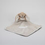 Personalised Embroidery Bunny Brown Soft Baby Soother, thumbnail 4 of 12