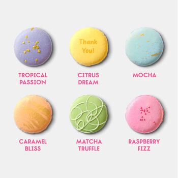 Classic Thank You Iced Biscuits And Macarons Hamper Gift, 6 of 6