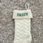 Personalised Embroidered Knitted Christmas Stocking, thumbnail 11 of 12