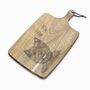 Personalised Cairn Terrier Engraved Acacia Serving Board, thumbnail 2 of 8