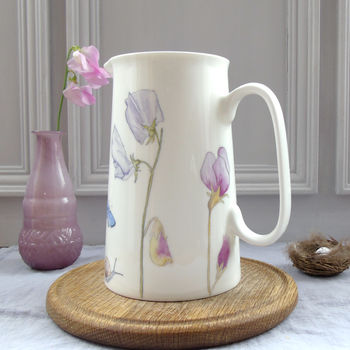 Summer Flowers And Butterflies Bone China Jug, 2 of 7