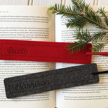 Wool Felt Personalised Bookmark, 3 of 8