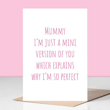 Mini Mummy Mother's Day Card, 2 of 3