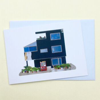 'Balcony Apartments, Tokyo' Greetings Card, 3 of 3