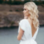 Beach Linen Wedding Dress, thumbnail 2 of 11