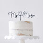 Mr And Mrs Wire Cake Topper, thumbnail 1 of 3