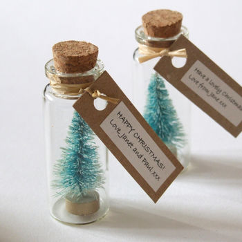 Tiny Christmas Tree Keepsake With Personalised Message, 10 of 12