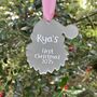 Baby's First Santa Head Christmas Decoration 2025, thumbnail 3 of 5