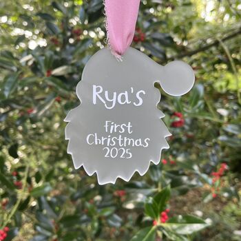 Baby's First Santa Head Christmas Decoration 2025, 3 of 5