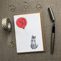 Personalised 30th Birthday Card Cat Design, thumbnail 1 of 6
