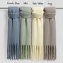 Plain Soft Blanket Tassel Scarf In 16 Colours, thumbnail 8 of 10
