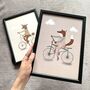 Fox And Bike Children's Art Print, thumbnail 2 of 5