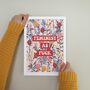Feminist Floral Typographic Print, thumbnail 4 of 7