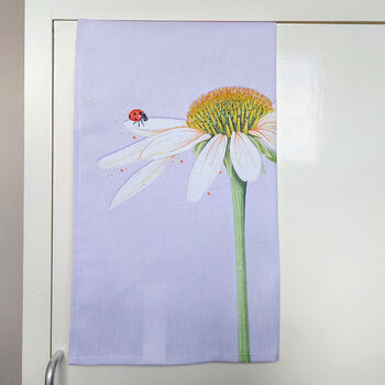 'Echinacea Echinacea' Cotton Tea Towel, 6 of 8