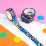 Rainbow Patterned Washi Tape Set Of Three, thumbnail 2 of 4