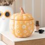 Groovy Floral Pumpkin Oil Burner, thumbnail 1 of 3