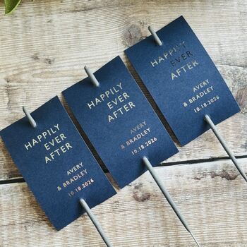 Wedding Favour Sparkler Tags Personalised Set Of 10, 3 of 7