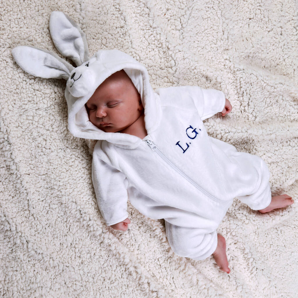 rabbit onesie baby