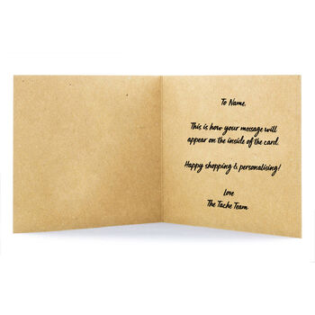 Handmade Love Elephant Personalised Romance Card, 3 of 5