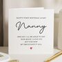 Personalised First Birthday As Nanny Card From Baby, thumbnail 1 of 7