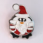 Santa Penguin Enamel Christmas Pin, thumbnail 8 of 11