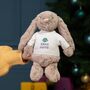 Medium Bashful Bunny Toy With Xmas Hugs Jumper, thumbnail 4 of 7